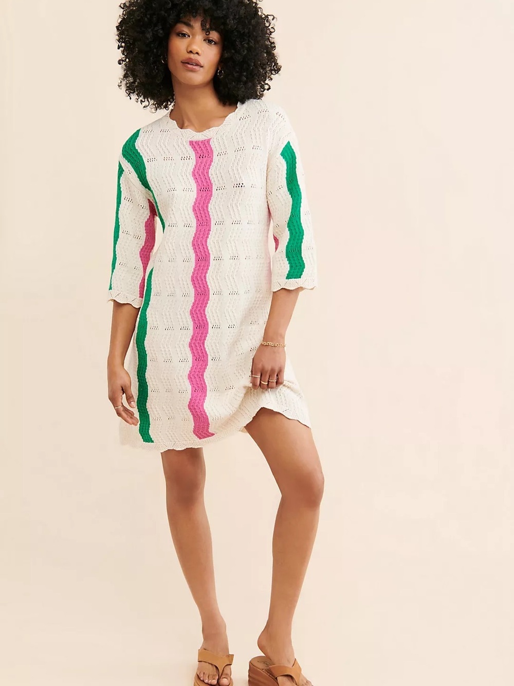 Native Youth Wave Knit Crochet Cover-Up